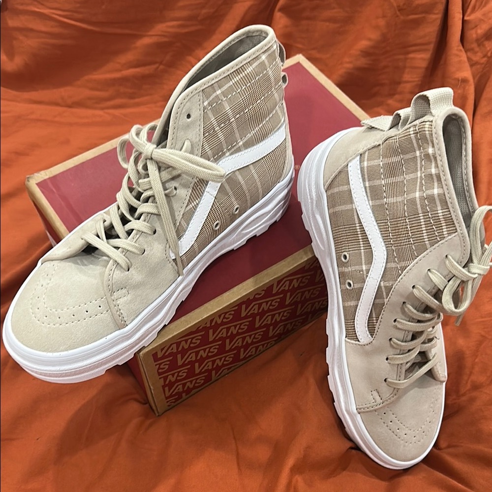 Plaid Sentry Sk8 Hi High-Top Vans - Picture 5 of 7